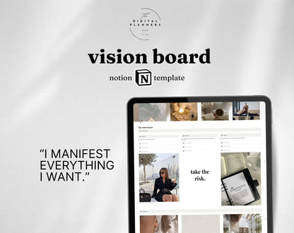 Digital Vision board | Notion Template