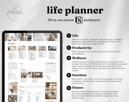 All-in-one Planner | Notion Dashboard