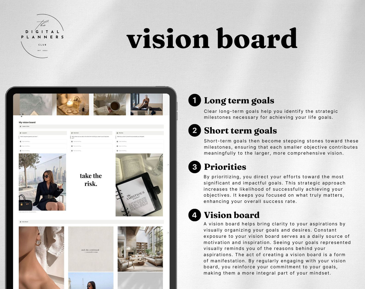 Digital Vision board | Notion Template