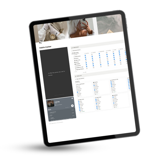 Digital habit tracker | Notion template | Notion planner | Habit Tracker Notion