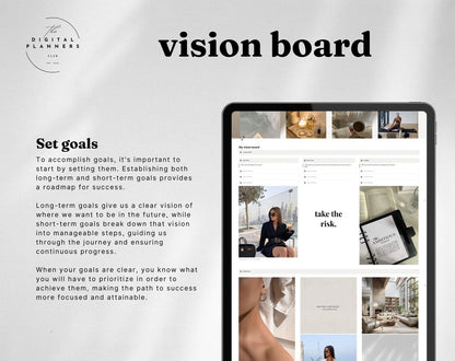 Digital Vision board | Notion Template