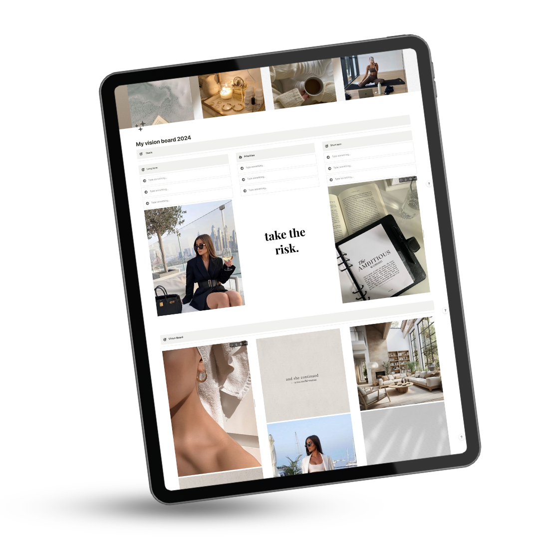 Digital Vision board | Notion Template
