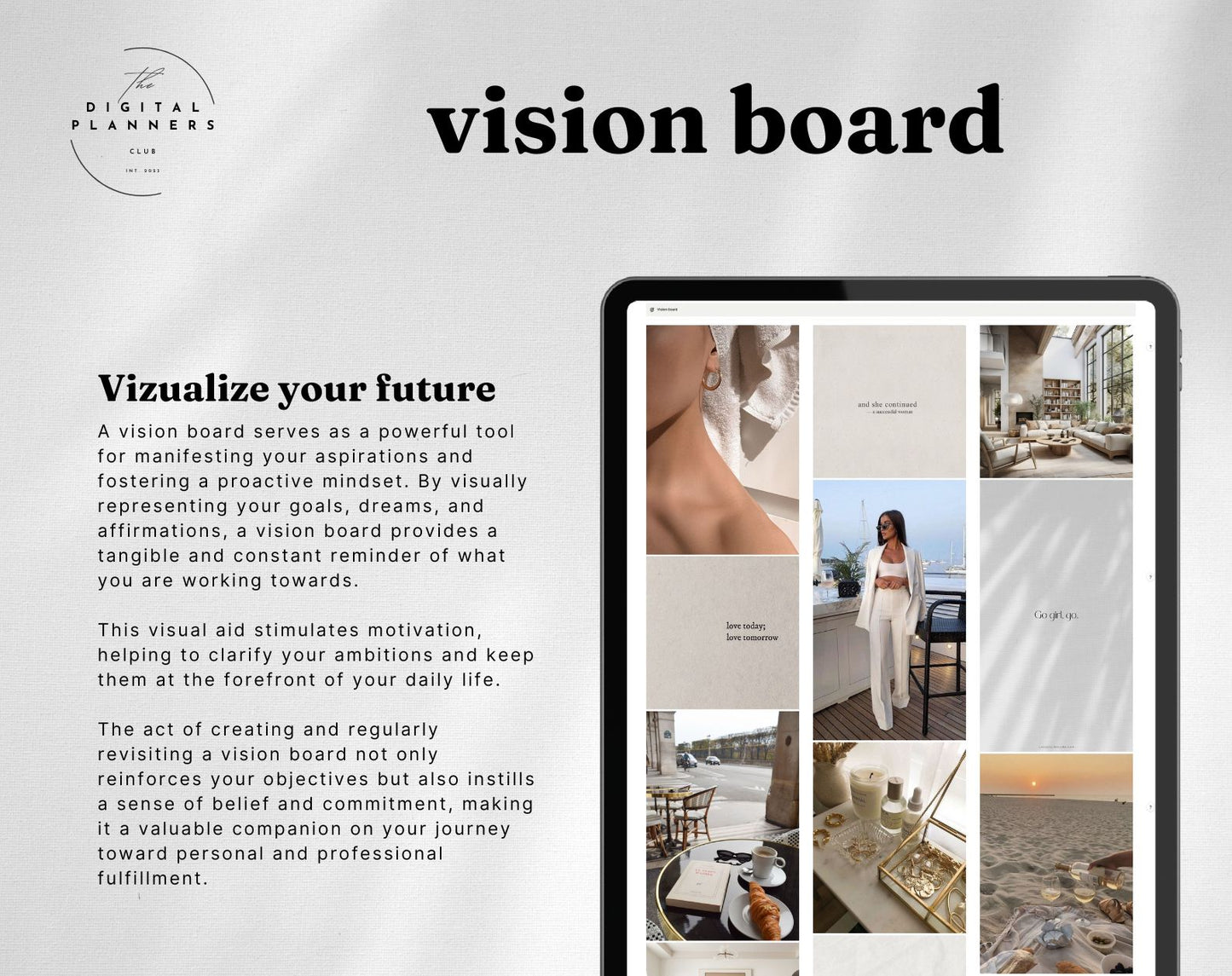 Digital Vision board | Notion Template