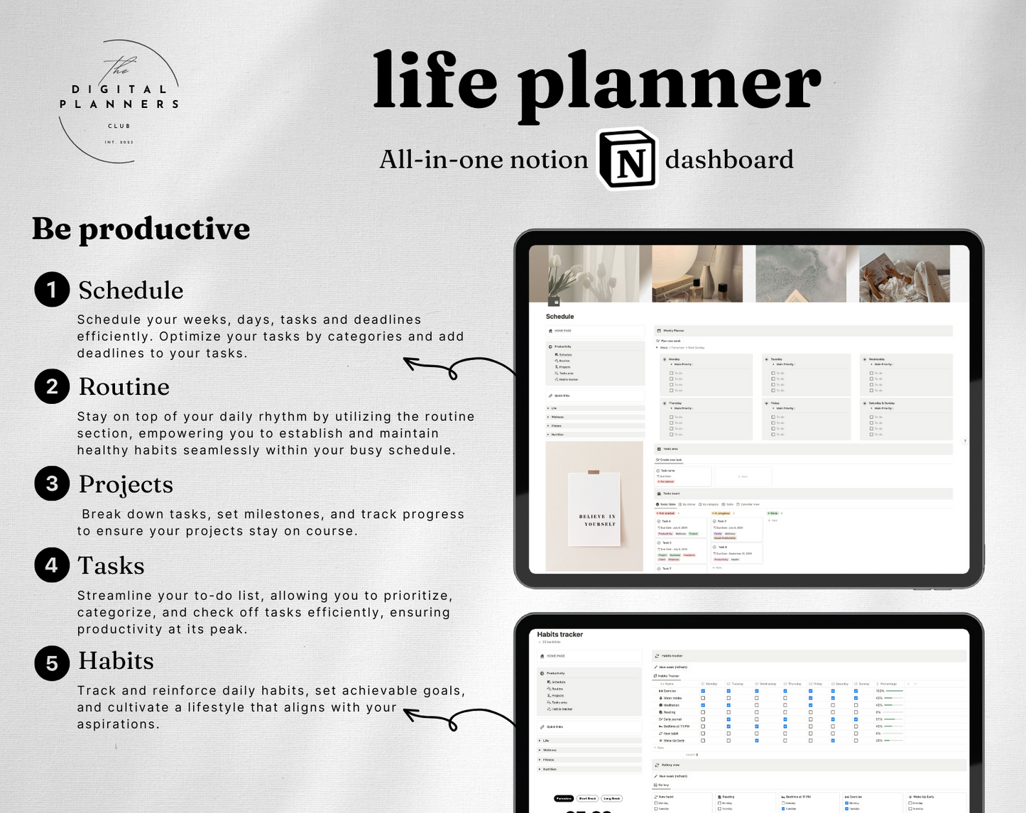 All-in-one Planner | Notion Dashboard