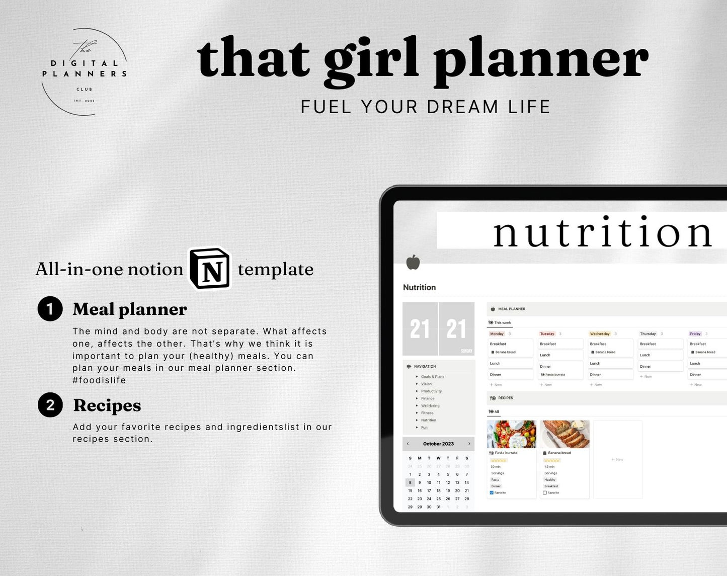 That Girl Planner | Notion Dashboard