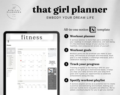 That Girl Planner | Notion Dashboard