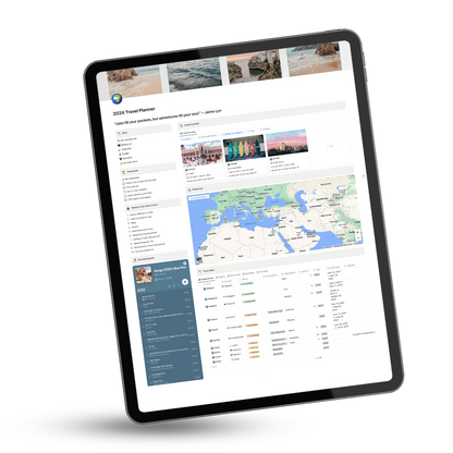Travel planner Notion Template