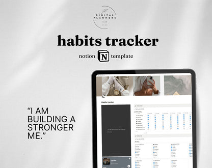 Digital habit tracker | Notion template | Notion planner | Habit Tracker Notion